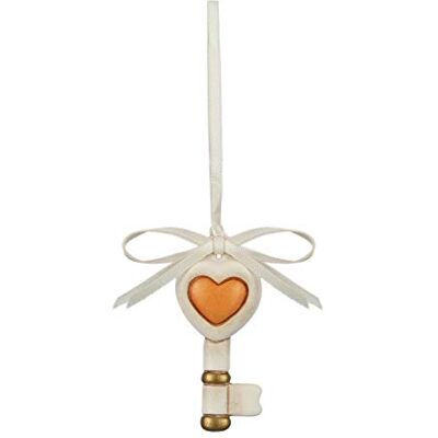 THUN Sleutel met hart om op te hangen Gastgeschenk Paar geschenk Mini formaat keramiek 3 x 6 cm THUN Sleutel met hart om op te hangen Gastgeschenk Paar geschenk Mini formaat keramiek 3 x 6 cm