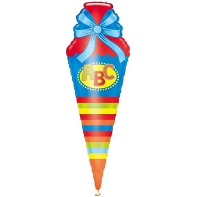 amscan Super Shape schoolbal van kunststof, 25 x 76 cm, helium, terug naar school decoratie amscan Super Shape schoolbal van kunststof, 25 x 76 cm, helium, terug naar school decoratie