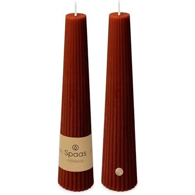 Spaas 25 uur geribbelde kaars, bordeaux Spaas 25 uur geribbelde kaars, bordeaux
