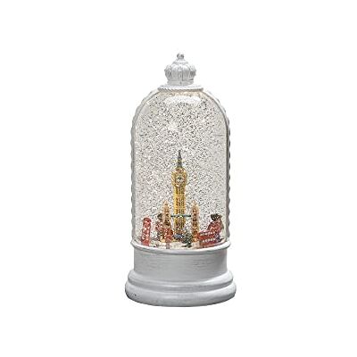Konstsmide Kerstdecoratie Sneeuwbal LED Scène Londen en draaifunctie / binnen / 5 uur timer / Werkt op batterijen: 3 x C 1,5 V (exc.)/Kerstlantaarn 1 x warm witte diodes Konstsmide Kerstdecoratie Sneeuwbal LED Scène Londen en draaifunctie / binnen / 5 uur timer / Werkt op batterijen: 3 x C 1,5 V (exc.)/Kerstlantaarn 1 x warm witte diodes