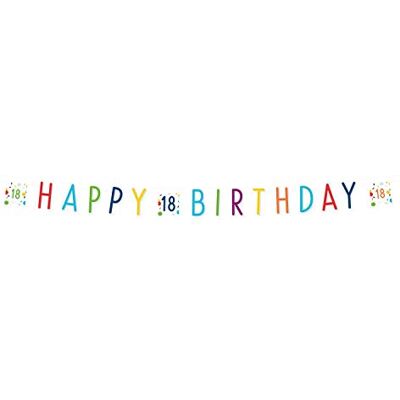 amscan 9906766 confetti slinger 18e verjaardag 18 maten 180 x 13,8 cm wit met confetti spreuk Happy Birthday nummer 18 papieren decoratie decoratie het hele jaar door decoratie slinger amscan 9906766 confetti slinger 18e verjaardag 18 maten 180 x 13,8 cm wit met confetti spreuk Happy Birthday nummer 18 papieren decoratie decoratie het hele jaar door decoratie slinger