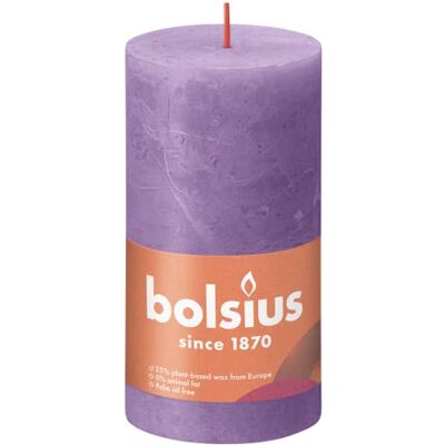 BOLSIUS Rustikale Stumpenkerzen 13 x 7 cm Geurloos Tropffrei 60 uur Zonder palmolie BOLSIUS Rustikale Stumpenkerzen 13 x 7 cm Geurloos Tropffrei 60 uur Zonder palmolie