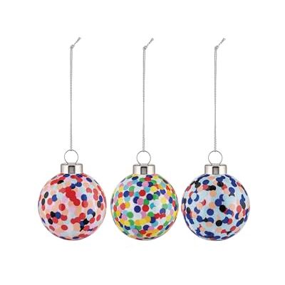 Alessi Proust AM43SET3 Kerstballen van mondgeblazen glas, met de hand versierd Alessi Proust AM43SET3 Kerstballen van mondgeblazen glas, met de hand versierd