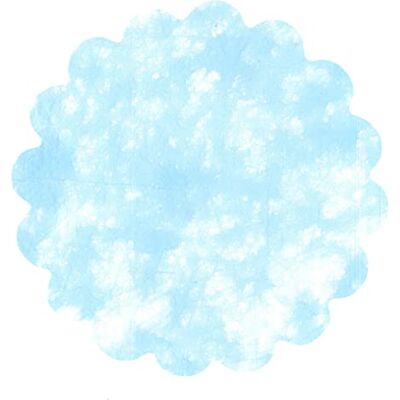Ciao Envelop met 100 decoraties, Flower Poly Lab (Ø 24 cm), blauw Ciao Envelop met 100 decoraties, Flower Poly Lab (Ø 24 cm), blauw