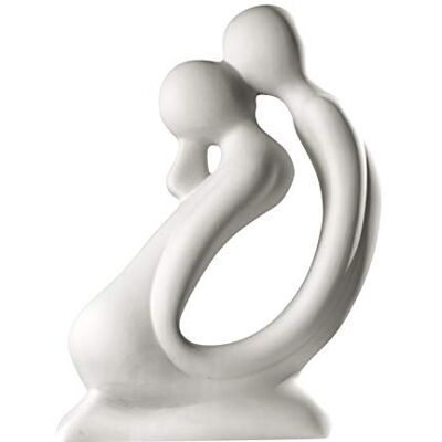 GILDE Sculptuur Francis Couple Kiser Knielende figuur in crème Wit H 42 cm GILDE Sculptuur Francis Couple Kiser Knielende figuur in crème Wit H 42 cm