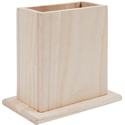 Artemio Potloodhouder van hout, beige, 10 x 7 x 12 cm Artemio Potloodhouder van hout, beige, 10 x 7 x 12 cm