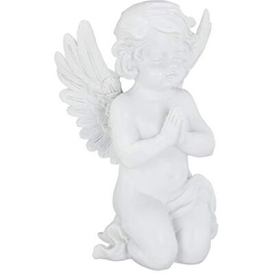 Relaxdays Tuinfiguur, engel, gebedsbeeldje, weerbestendig, vorstbestendig, balkon, wit Relaxdays Tuinfiguur, engel, gebedsbeeldje, weerbestendig, vorstbestendig, balkon, wit