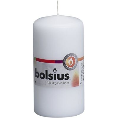 BOLSIUS 10 stuks stompkaarsen, glad, wit, decoratief, brandduur 33 uur, ongeparfumeerd, natuurlijke plantaardige was, 12 x 6 cm BOLSIUS 10 stuks stompkaarsen, glad, wit, decoratief, brandduur 33 uur, ongeparfumeerd, natuurlijke plantaardige was, 12 x 6 cm