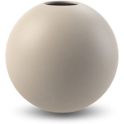 Cooee Design Keramische bolvaas, zandkleurig, 20 cm Cooee Design Keramische bolvaas, zandkleurig, 20 cm