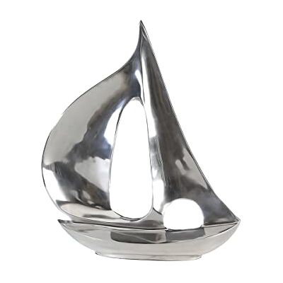 GILDE Sculptuur in gepolijst aluminium badkamerdecoratie H. 35 cm GILDE Sculptuur in gepolijst aluminium badkamerdecoratie H. 35 cm