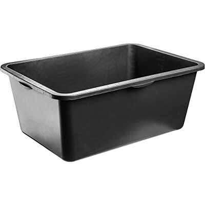 KADAX Mortelbox Rechthoekige kunststof kuip voor bouwplaats, 76 x 53 x 30 cm, stevig zwart met handgrepen KADAX Mortelbox Rechthoekige kunststof kuip voor bouwplaats, 76 x 53 x 30 cm, stevig zwart met handgrepen
