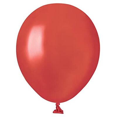 Ciao 100 stuks parelmoerballonnen van hoogwaardig natuurlijk latex A50 (Ø 13 cm), parelmoerrood Ciao 100 stuks parelmoerballonnen van hoogwaardig natuurlijk latex A50 (Ø 13 cm), parelmoerrood