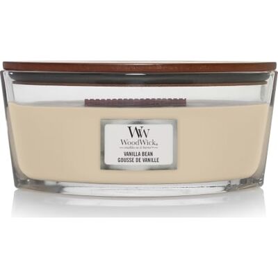 WoodWick Ellipse geurkaars met knetterend lont, vanillestok, brandduur tot 50 uur WoodWick Ellipse geurkaars met knetterend lont, vanillestok, brandduur tot 50 uur