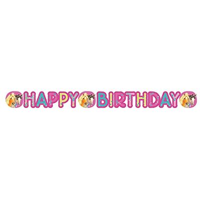 amscan Happy Birthday 9911592 slinger om op te hangen, pony, 180 x 15 cm amscan Happy Birthday 9911592 slinger om op te hangen, pony, 180 x 15 cm