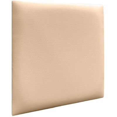 DHOME Gevoerde panelen van kunstleer, akoestische muurstickers, schokbescherming, hoofdeinde, decoratie voor huis, slaapkamer (beige, 60 x 60 cm) DHOME Gevoerde panelen van kunstleer, akoestische muurstickers, schokbescherming, hoofdeinde, decoratie voor huis, slaapkamer (beige, 60 x 60 cm)
