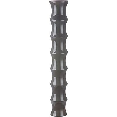 GILDE Grote decoratieve glazen vaas, donkergrijs, hoogte 85 cm GILDE Grote decoratieve glazen vaas, donkergrijs, hoogte 85 cm