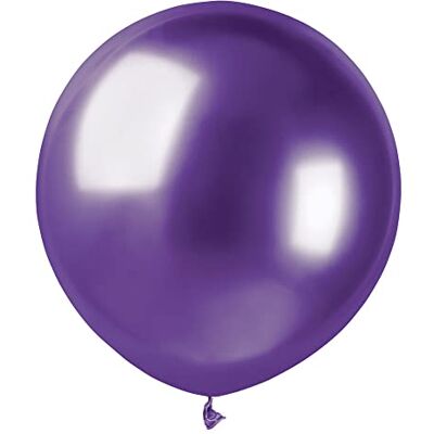 Ciao Set van 25 hoogwaardige metalen ballonnen van natuurlijk latex G150 (Ø 48 cm / 19 inch), metallic paars Ciao Set van 25 hoogwaardige metalen ballonnen van natuurlijk latex G150 (Ø 48 cm / 19 inch), metallic paars