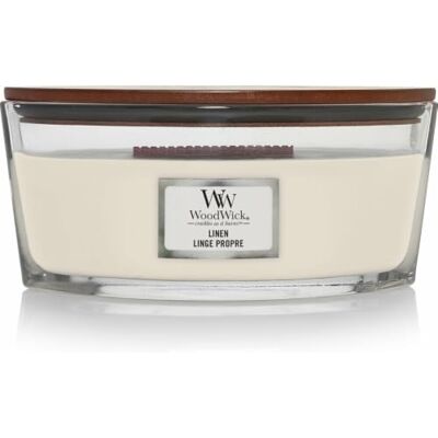 WoodWick Ellipse geurkaars met knetterende lont, propere was, brandduur tot 50 uur WoodWick Ellipse geurkaars met knetterende lont, propere was, brandduur tot 50 uur