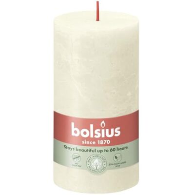 BOLSIUS Soft & Pearl stompkaars, rustiek, 13 x 7 cm BOLSIUS Soft & Pearl stompkaars, rustiek, 13 x 7 cm