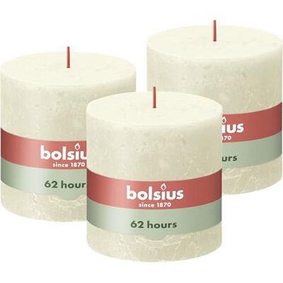 BOLSIUS Rustieke stompkaars (3 stuks) BOLSIUS Rustieke stompkaars (3 stuks)