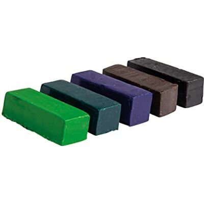 Rayher 31640999 kleurpigmenten voor was en kaarsgel, 1 x 1 x 2,9 cm, verschillende kleuren, blauw, lichtgroen, donkergroen, bruin, zwart, 5 stuks Rayher 31640999 kleurpigmenten voor was en kaarsgel, 1 x 1 x 2,9 cm, verschillende kleuren, blauw, lichtgroen, donkergroen, bruin, zwart, 5 stuks