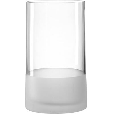 LEONARDO HOME Leonardo Novara 018629 Decoratieve vaas van gesatineerd glas, cilindrische vaas, elegante glazen theelichthouder voor kaarsen, hoogte 26 cm, diameter 15 cm LEONARDO HOME Leonardo Novara 018629 Decoratieve vaas van gesatineerd glas, cilindrische vaas, elegante glazen theelichthouder voor kaarsen, hoogte 26 cm, diameter 15 cm