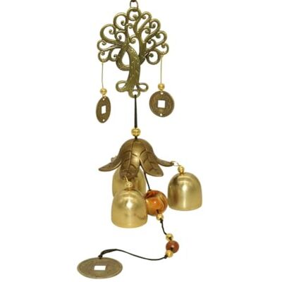 Dzxin Fengshui windgong metalen klokken voor buiten, huis, tuin, terras, binnenplaats, hangende decoratie (geïmproviseerde boom) Dzxin Fengshui windgong metalen klokken voor buiten, huis, tuin, terras, binnenplaats, hangende decoratie (geïmproviseerde boom)