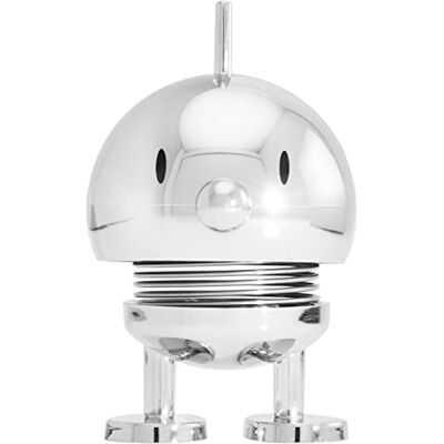 Hoptimist Bumble Scandinavische figuur, decoratief, voor woonkamer, kantoor, gadget, leuk klein cadeau, 4,5 x 5,8 x 7,6 cm, klein, verchroomd Hoptimist Bumble Scandinavische figuur, decoratief, voor woonkamer, kantoor, gadget, leuk klein cadeau, 4,5 x 5,8 x 7,6 cm, klein, verchroomd