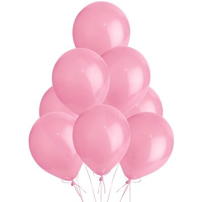 SHATCHI 50 latex ballonnen met parelmoer, 30,5 cm, heliumballonnen, voor verjaardag, bruiloft, doop, communie, feestdecoratie, roze SHATCHI 50 latex ballonnen met parelmoer, 30,5 cm, heliumballonnen, voor verjaardag, bruiloft, doop, communie, feestdecoratie, roze