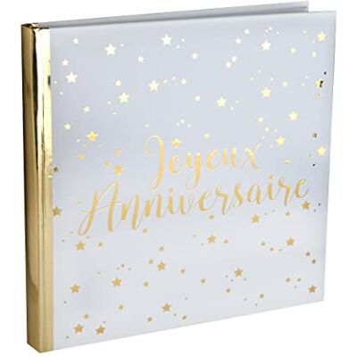 Santex 5664-1 Gouden Boek Gelukkige Verjaardag Metallic Santex 5664-1 Gouden Boek Gelukkige Verjaardag Metallic