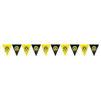 amscan 9908535 BVB wimpelslinger, afmetingen 400 x 19,5 cm, Borussia Dortmund, kunststof, vlaggen, slingers, hangende decoratie, voetbal, feest, fan, verjaardag amscan 9908535 BVB wimpelslinger, afmetingen 400 x 19,5 cm, Borussia Dortmund, kunststof, vlaggen, slingers, hangende decoratie, voetbal, feest, fan, verjaardag