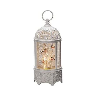 Konstsmide LED waterlantaarn "Gimpel in de boom", wit, gevuld met water, 5 uur timer, 1 warmwitte diode, werkt op batterijen en USB, voor binnen 4284-200 Konstsmide LED waterlantaarn "Gimpel in de boom", wit, gevuld met water, 5 uur timer, 1 warmwitte diode, werkt op batterijen en USB, voor binnen 4284-200