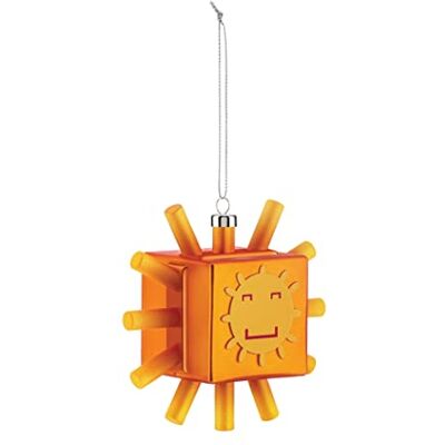 Alessi Sunflake GJ02 7 Kerstdecoratie van handgedecoreerd geblazen glas, meerkleurig Alessi Sunflake GJ02 7 Kerstdecoratie van handgedecoreerd geblazen glas, meerkleurig