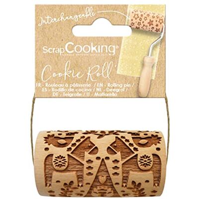 ScrapCooking SCRAP COOKING Mini-houten rol "Christmas Deco" Decoraties met reliëfdruk Vorm decoratie koekjes, zandkoekjes, koekjes 5306 ScrapCooking SCRAP COOKING Mini-houten rol "Christmas Deco" Decoraties met reliëfdruk Vorm decoratie koekjes, zandkoekjes, koekjes 5306
