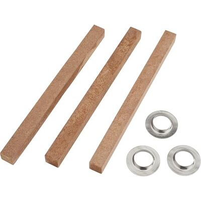 Glorex Set van 3 lonten voor buiten met 12 cm lange voet voor het maken van kaarsen en terrasdecoratie, tuin, balkon, 10 x 10 mm Glorex Set van 3 lonten voor buiten met 12 cm lange voet voor het maken van kaarsen en terrasdecoratie, tuin, balkon, 10 x 10 mm