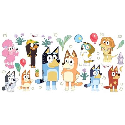 RoomMates RM BBC Bluey Family & Friends RoomMates RM BBC Bluey Family & Friends