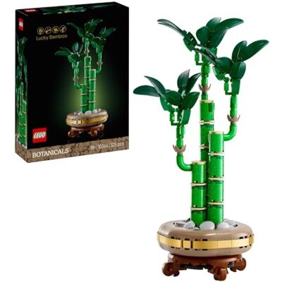 Lego Botanicals De bamboe van het geluk 10344 Set voor volwassenen, kunstplant voor woondecoratie, pot en sokkel in houteffect, cadeau-idee voor vrouwen, 325 stuks Lego Botanicals De bamboe van het geluk 10344 Set voor volwassenen, kunstplant voor woondecoratie, pot en sokkel in houteffect, cadeau-idee voor vrouwen, 325 stuks