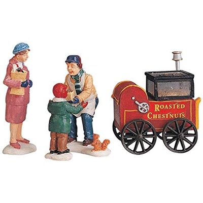Lemax Bouw je trolley met dorpfiguren en bruine grills, 10 x 6 x 5,5 cm Lemax Bouw je trolley met dorpfiguren en bruine grills, 10 x 6 x 5,5 cm