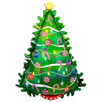 amscan Ballon folie SuperShape kerstboom, groen, P40, verpakking 66 x 91 cm, 4042675 amscan Ballon folie SuperShape kerstboom, groen, P40, verpakking 66 x 91 cm, 4042675