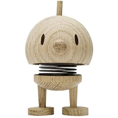 Hoptimist Bumble S ruw eiken – schudfiguur, Scandinavische decoratie, woonkamer, kantoor, badkamer, origineel cadeau – eiken Hoptimist Bumble S ruw eiken – schudfiguur, Scandinavische decoratie, woonkamer, kantoor, badkamer, origineel cadeau – eiken