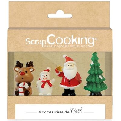ScrapCooking 4 kerstdecoraties voor houtblokken rendier, sneeuwpop, kerstman, boom taartdecoraties taartdecoraties voor taarten, cupcakes 4942 ScrapCooking 4 kerstdecoraties voor houtblokken rendier, sneeuwpop, kerstman, boom taartdecoraties taartdecoraties voor taarten, cupcakes 4942