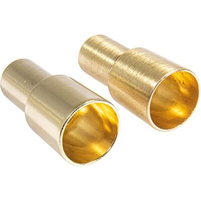 Rayher 2 stuks kaarsenhouder van goudkleurig metaal, totale hoogte 5 cm, binnendiameter 22 mm, kaarsenhouder voor flessen, 46694616 Rayher 2 stuks kaarsenhouder van goudkleurig metaal, totale hoogte 5 cm, binnendiameter 22 mm, kaarsenhouder voor flessen, 46694616