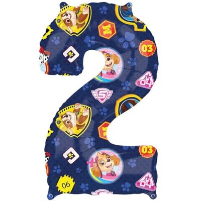 amscan Nieuw Child Paw Patrol folieballon nummer 2.. amscan Nieuw Child Paw Patrol folieballon nummer 2..
