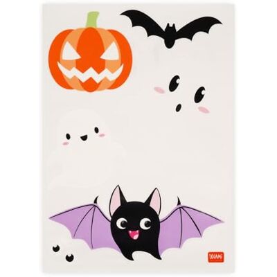 Legami 35 stuks Halloween raamstickers, elektrostatische stickers, raamdecoraties, horrorramen, raamdecoraties herpositioneerbaar en herbruikbaar Legami 35 stuks Halloween raamstickers, elektrostatische stickers, raamdecoraties, horrorramen, raamdecoraties herpositioneerbaar en herbruikbaar