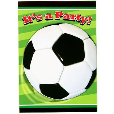 amscan Unique Party 27314 – verpakking met 8 uitnodigingen voor voetbalfeest amscan Unique Party 27314 – verpakking met 8 uitnodigingen voor voetbalfeest
