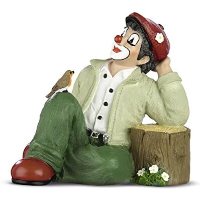 GILDE clown Clownfiguur Een kleine pauze Handgemaakt decoratief figuur en verzamelobject Geleverd in geschenkdoos Veelkleurig Hoogte 10 cm GILDE clown Clownfiguur Een kleine pauze Handgemaakt decoratief figuur en verzamelobject Geleverd in geschenkdoos Veelkleurig Hoogte 10 cm