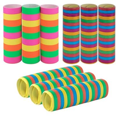 Idena 90255 9 stuks pastelkleuren, neon en metallic, 9-18 uitsparingen, feest- of verjaardagsdecoratie, 90255, meerkleurig Idena 90255 9 stuks pastelkleuren, neon en metallic, 9-18 uitsparingen, feest- of verjaardagsdecoratie, 90255, meerkleurig