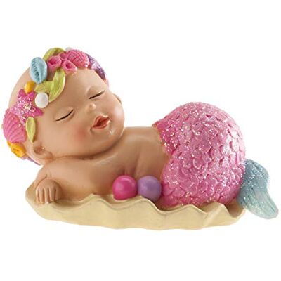 dekora Decoratieve figuur doop meisje zeemeermin 10 cm dekora Decoratieve figuur doop meisje zeemeermin 10 cm