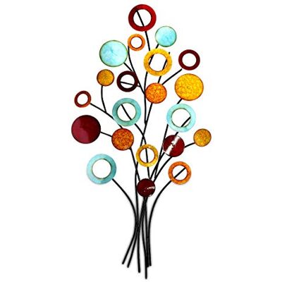 GILDE Wanddecoratie met reliëf, XL-afbeelding, levensboom, meerkleurig, hoogte 97 cm, breedte 51 cm GILDE Wanddecoratie met reliëf, XL-afbeelding, levensboom, meerkleurig, hoogte 97 cm, breedte 51 cm