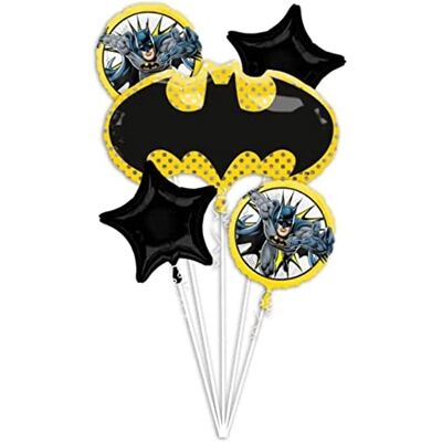 amscan 4071601 4071601-Batman folieballonnen, meerkleurig amscan 4071601 4071601-Batman folieballonnen, meerkleurig
